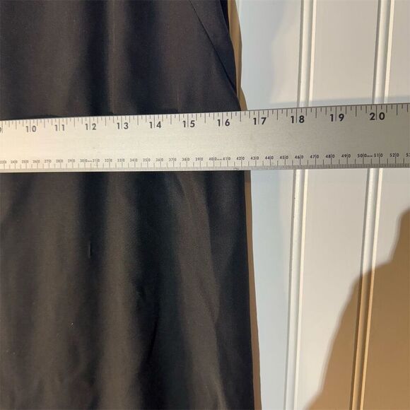 Cynthia Steffe 100% Silk Little Black Dress Sz 4 Ruffle Bow Detail Classic Chic‎ - Picture 4 of 10